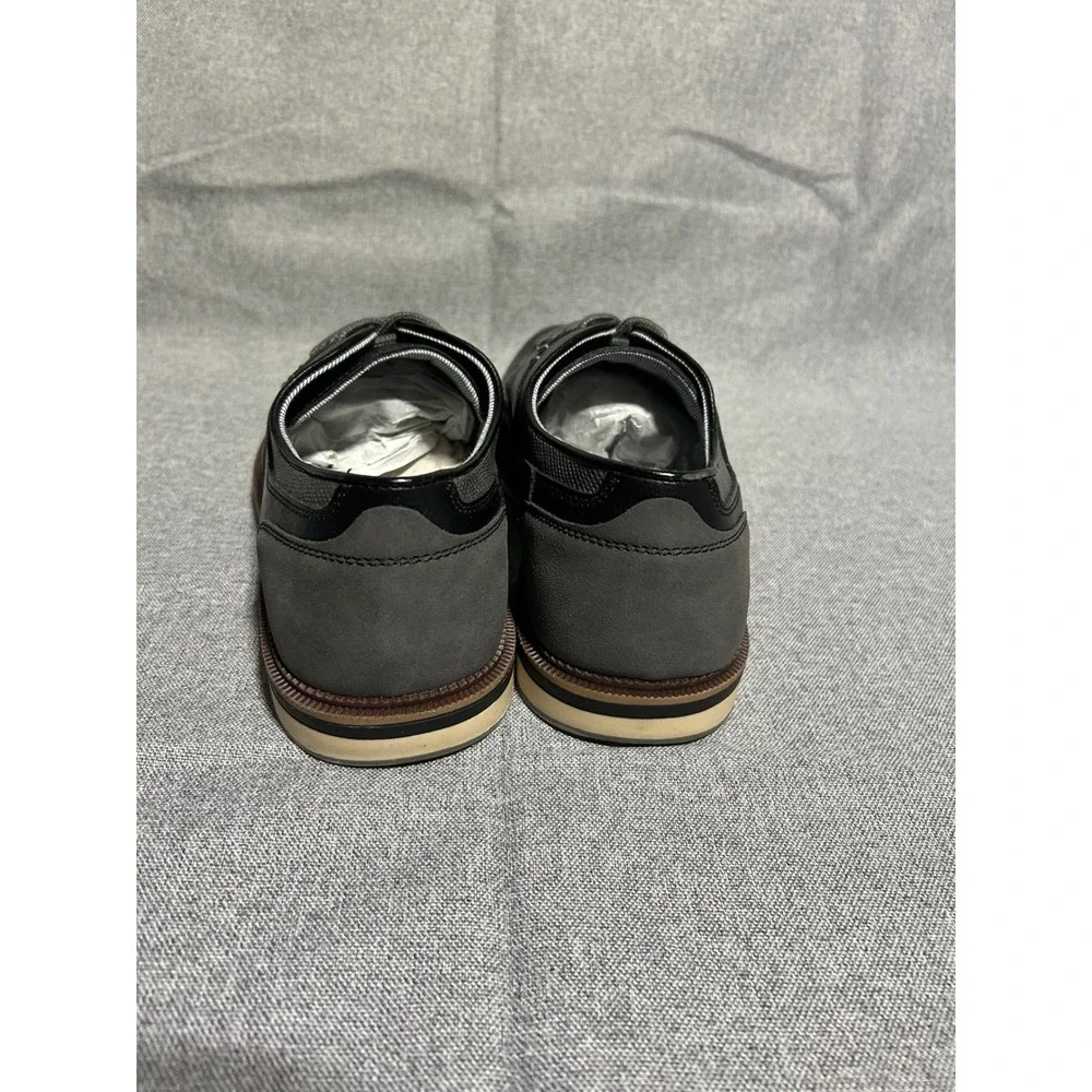 Sonoma Goods For Life Dress Shoes Mens 10 Black Gray Freer‎ Oxford Memory Foam